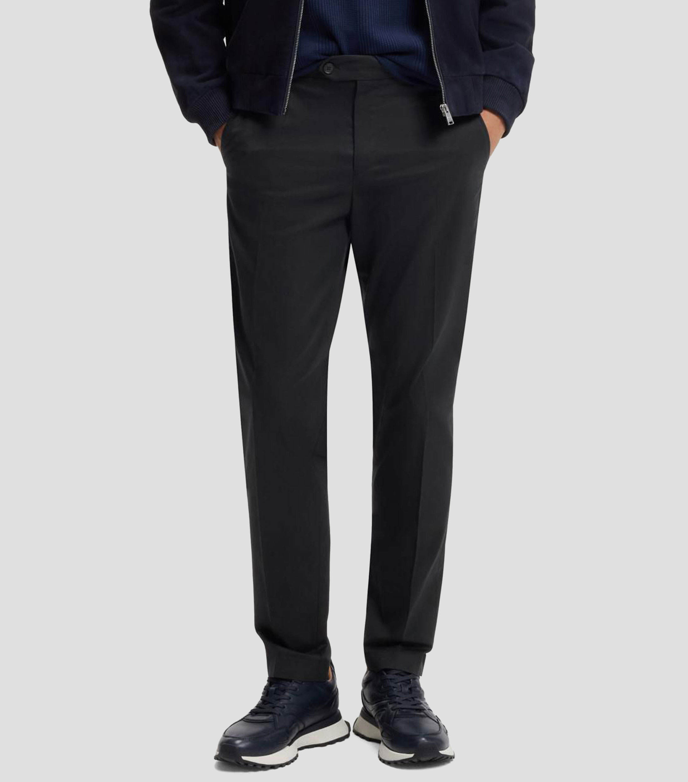 Pantalones Boss tapered de tejido elástico lavable Hombre